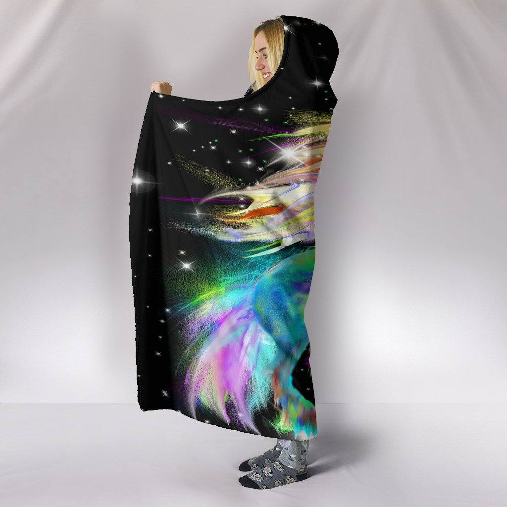 Unicorn Hooded Blanket | Plush, Premium Sherpa | Kids, Adult | Rainbow - Manifestie