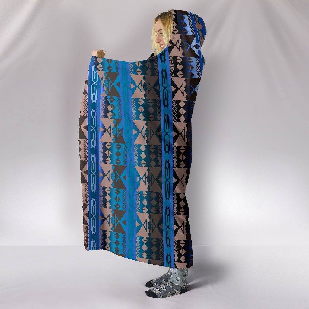 Blue Lodge Hooded Blanket | Plush, Premium Sherpa | Kids, Adult - Manifestie