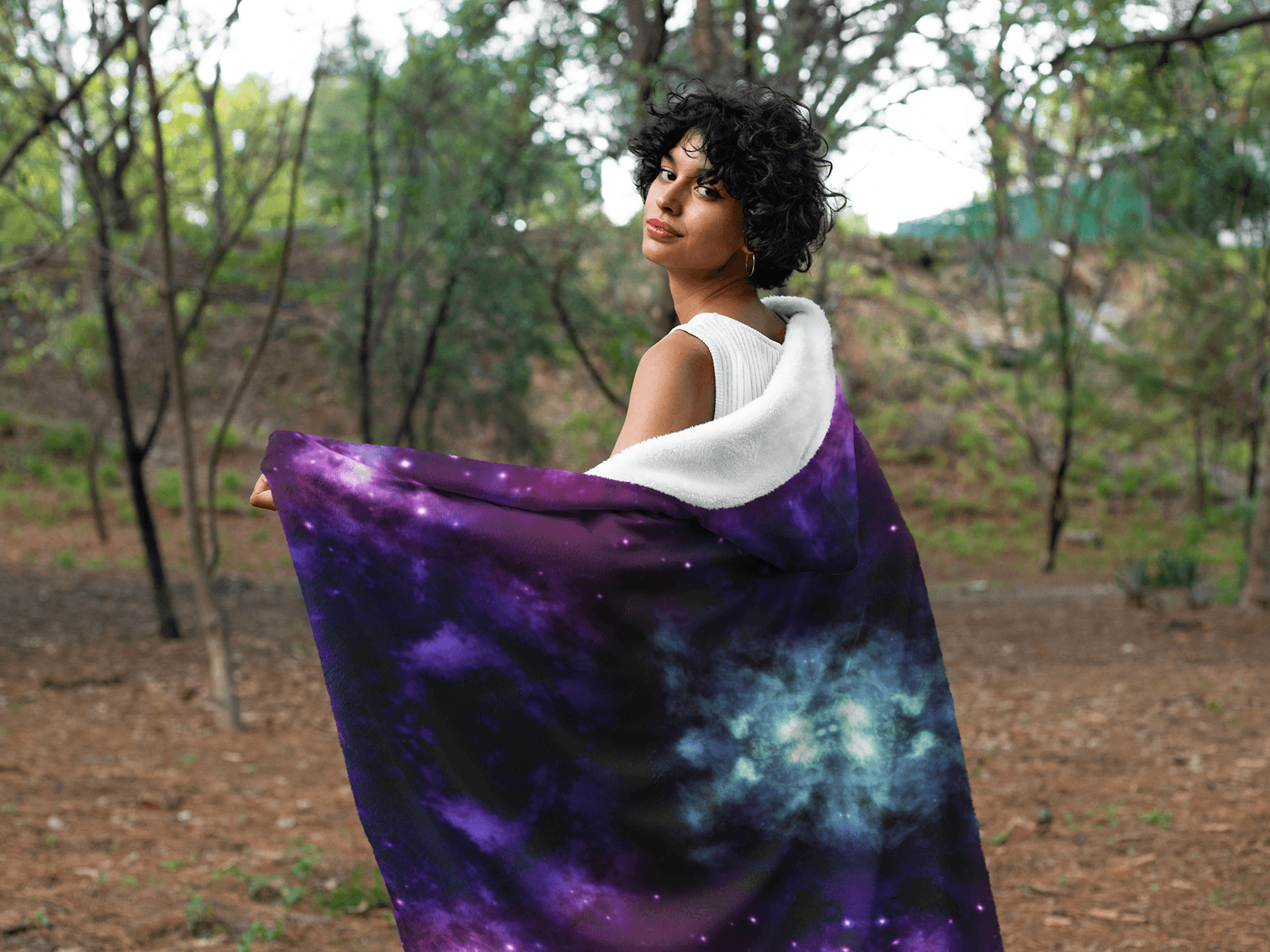 GALACTIC HOODED BLANKET | Plush, Premium Sherpa | Kids, Adult - Manifestie