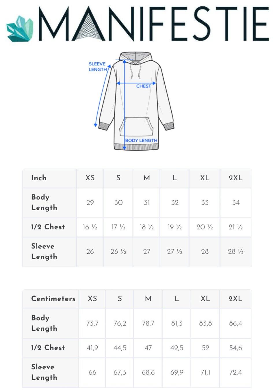 Petrichor Premium Womens Hoodie Dress  |  Longline Hoodie Sweatshirt - Manifestie