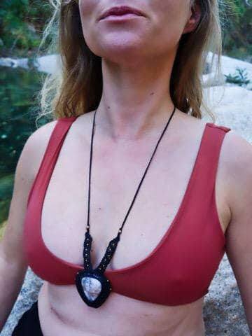 Dendrite Opal Macrame Necklace | Shakti Design | Stone of Abundance - Manifestie