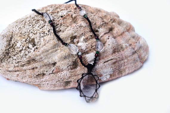 Quartz Macrame Necklace | Your ENERGIZING Stone | Healing Crystal
