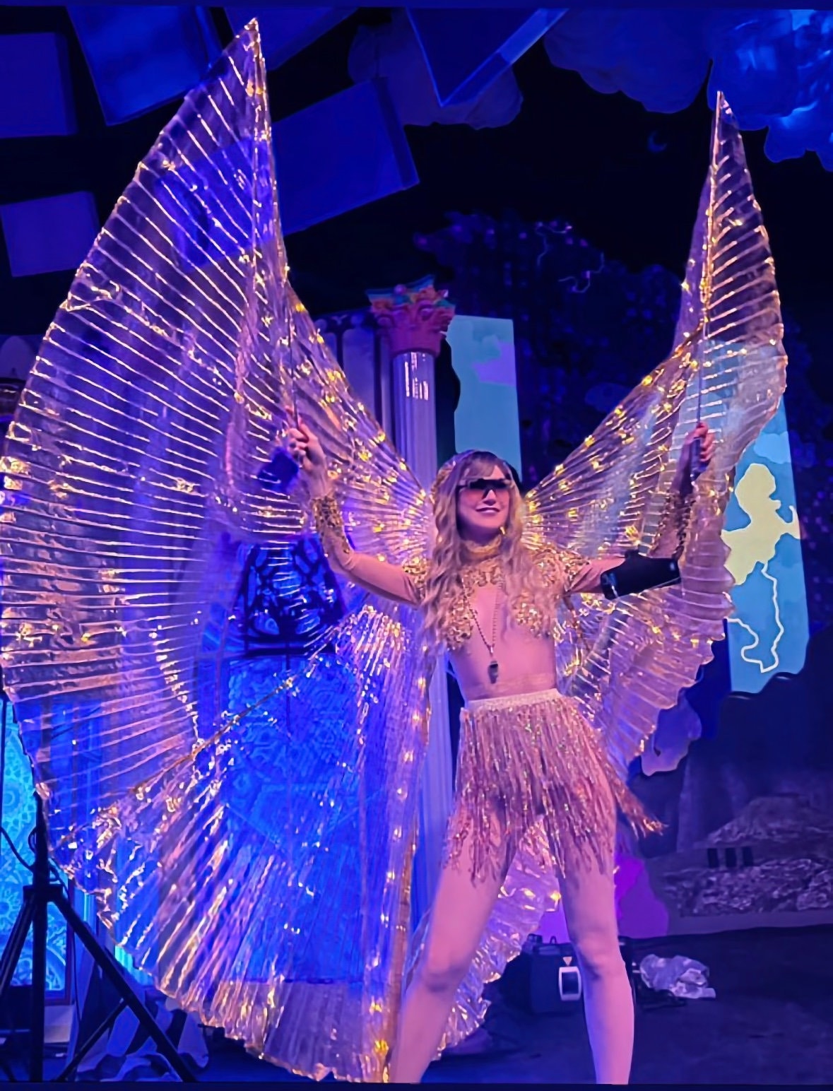 Athena Gold Sequin Leotard and Skirt / Festival Bodysuit / Halloween Party / Tassel Catsuit Burning Man Disco Performer Stage Costume Fringe