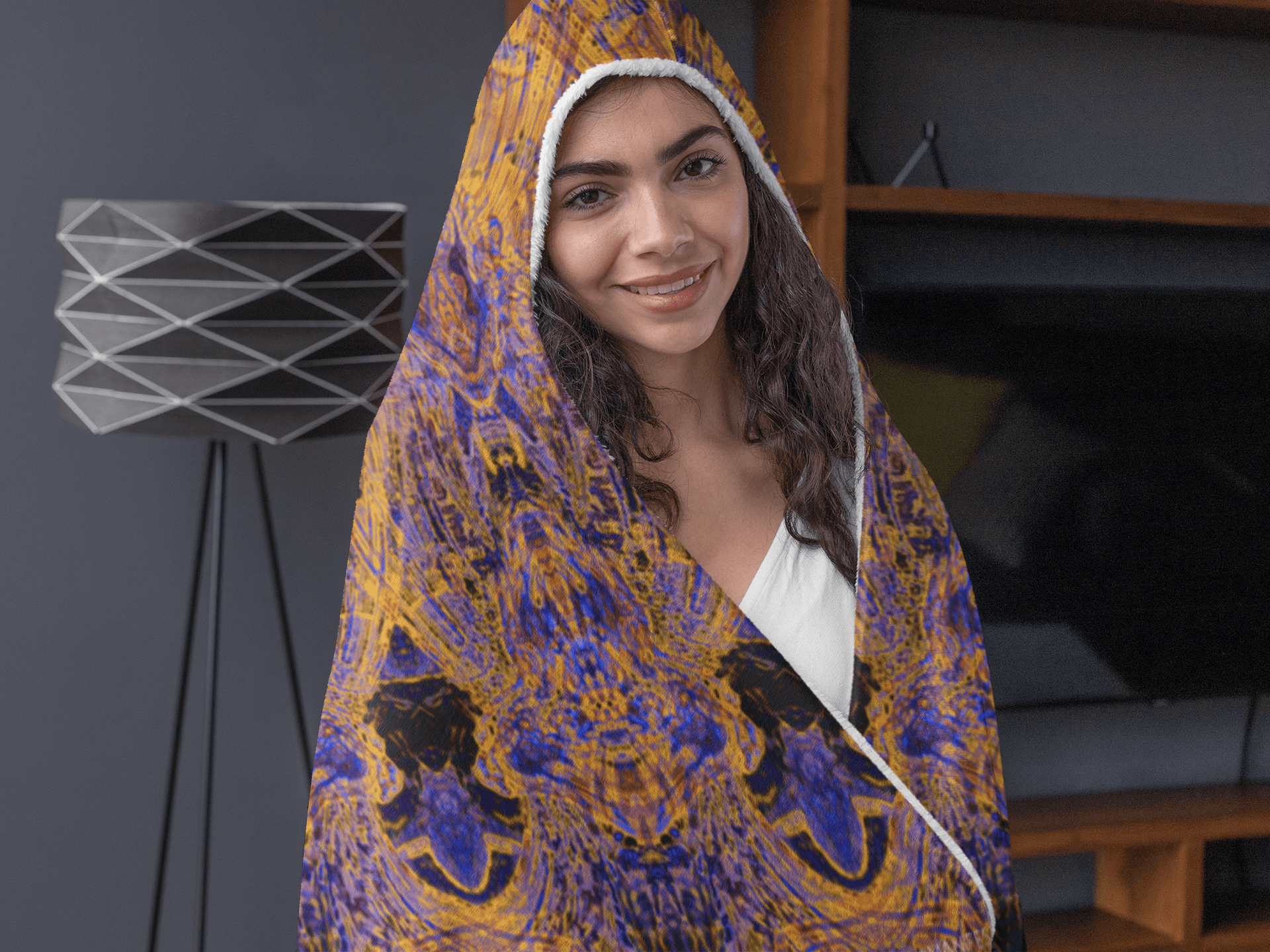 ROYAL JELLY PREMIUM HOODED BLANKET WITH WRIST STRAPS | Plush, Premium Sherpa | Kids, Adult - Manifestie