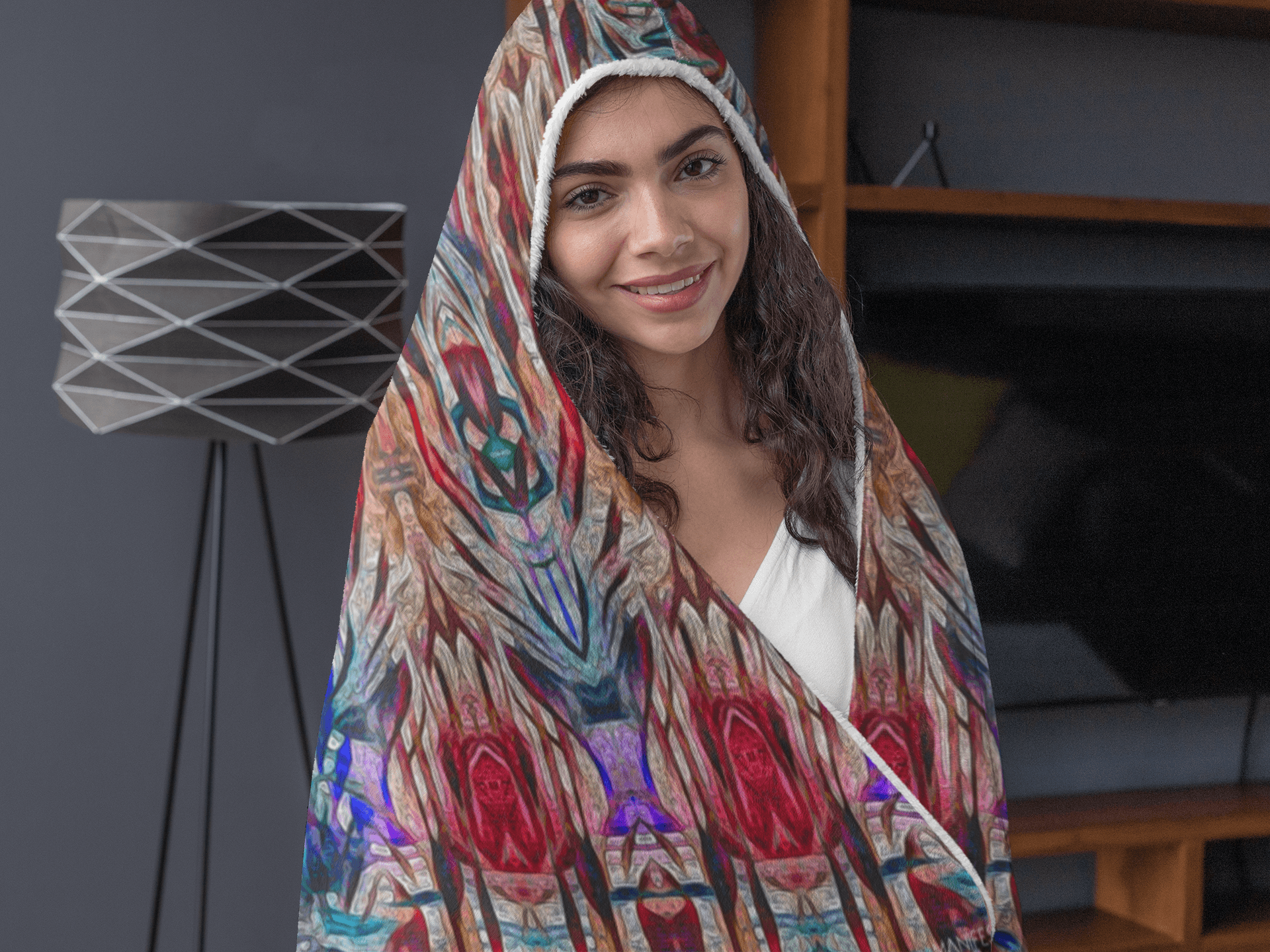 SACRAL BREATH PREMIUM HOODED BLANKET with WRIST STRAPS | Plush, Premium Sherpa | Kids, Adult - Manifestie