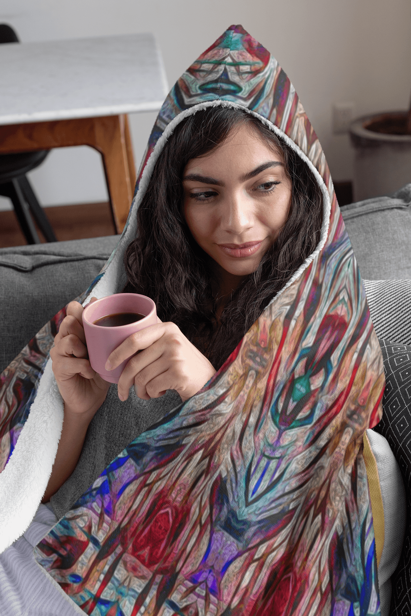 SACRAL BREATH PREMIUM HOODED BLANKET with WRIST STRAPS | Plush, Premium Sherpa | Kids, Adult - Manifestie