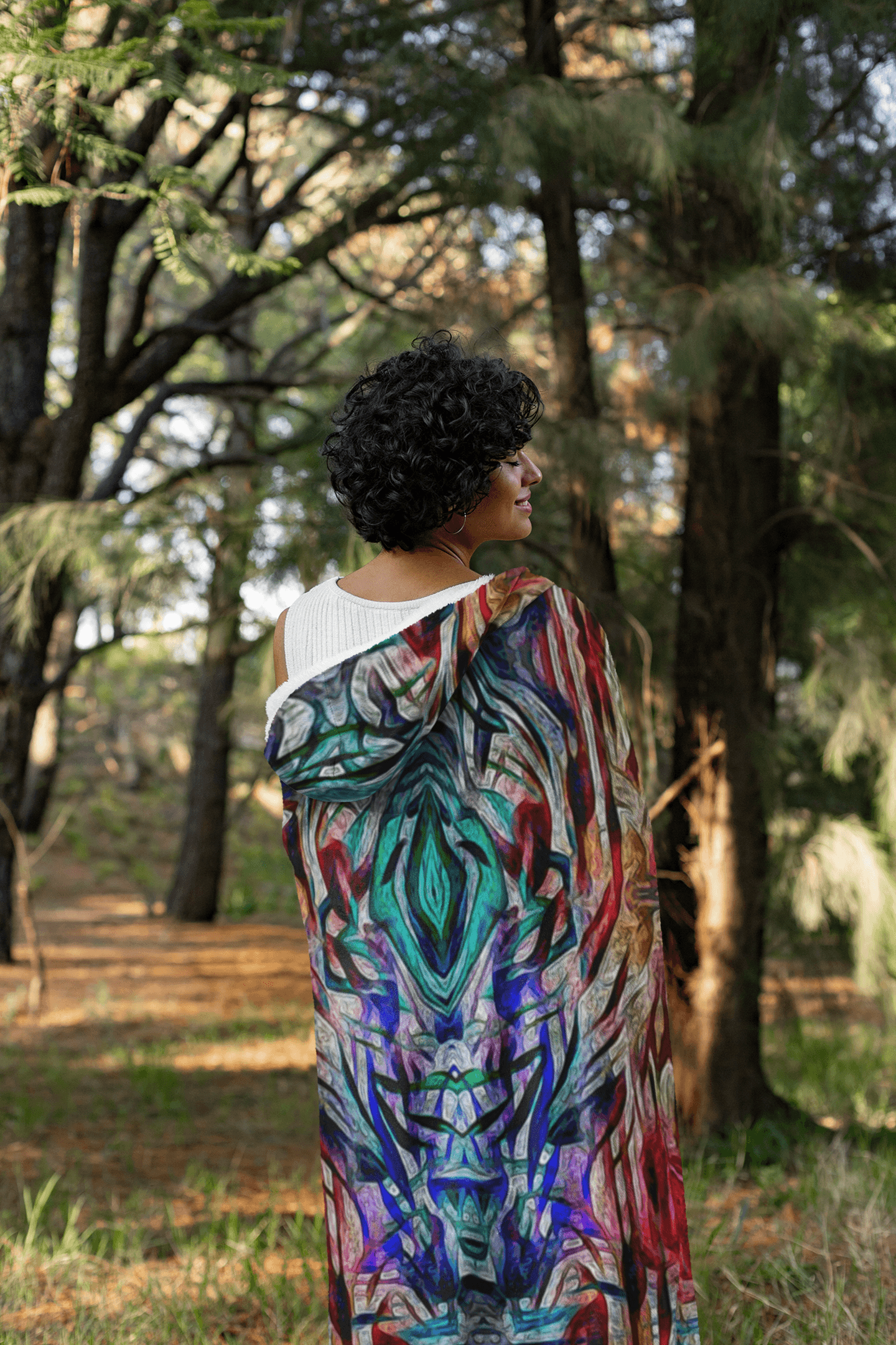 SACRAL BREATH PREMIUM HOODED BLANKET with WRIST STRAPS | Plush, Premium Sherpa | Kids, Adult - Manifestie
