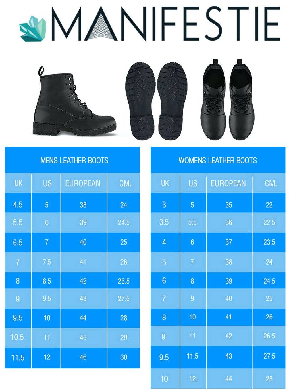 Labradorite Vegan Leather Boots - Manifestie