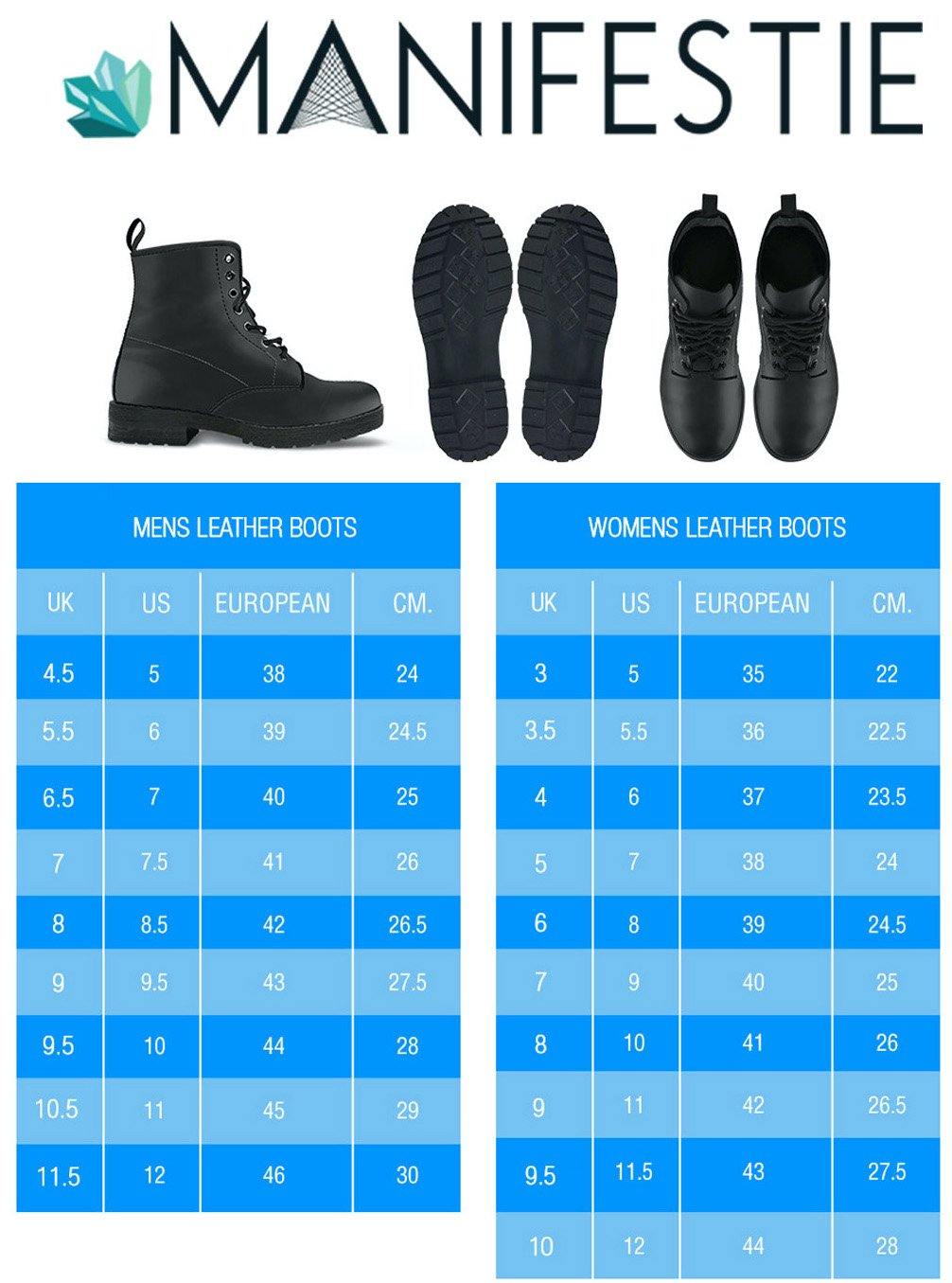 Mandala Oxford Vegan Leather Boots - Manifestie