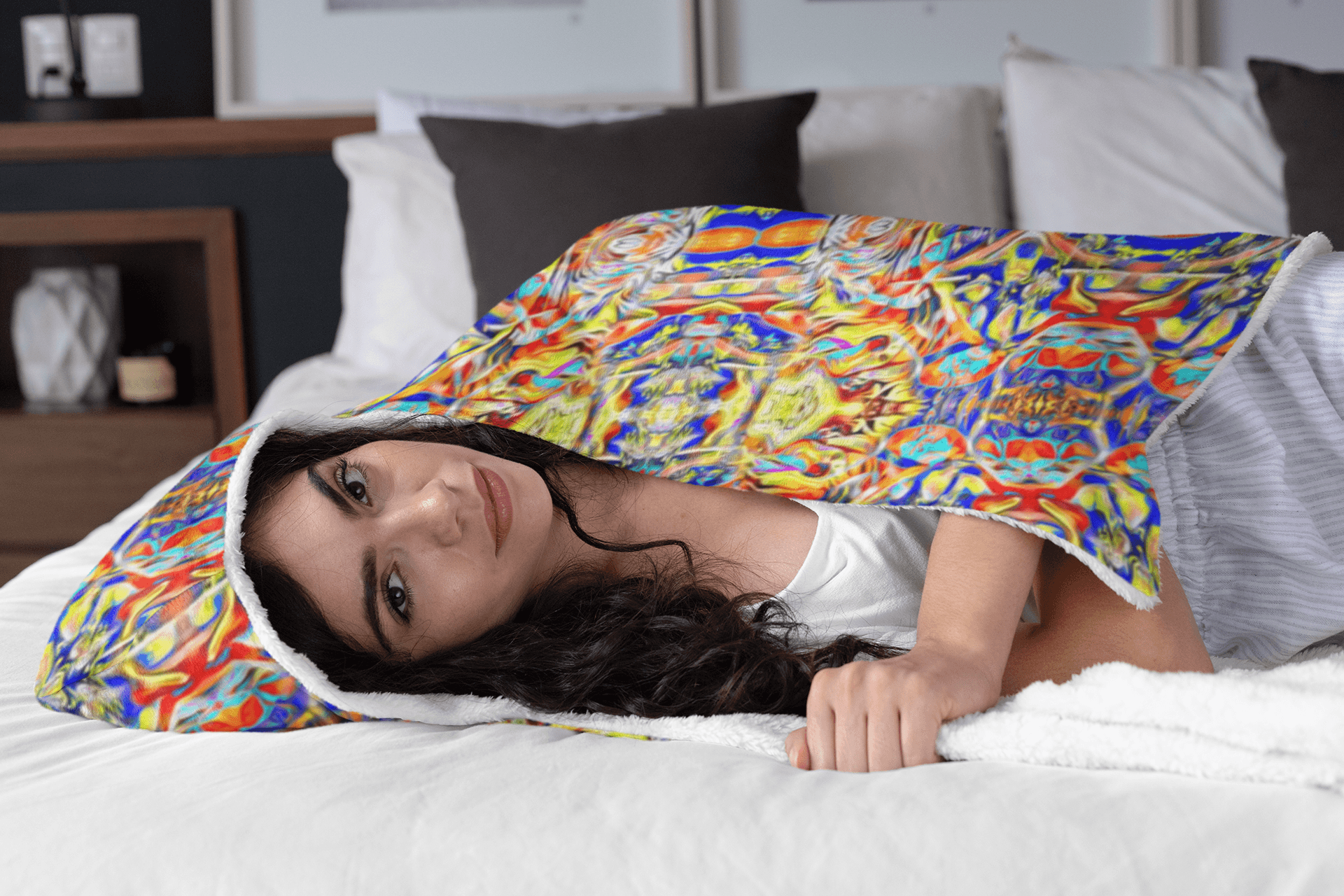 SOUL LOVE HOODED BLANKET | Plush, Premium Sherpa | Kids, Adult - Manifestie