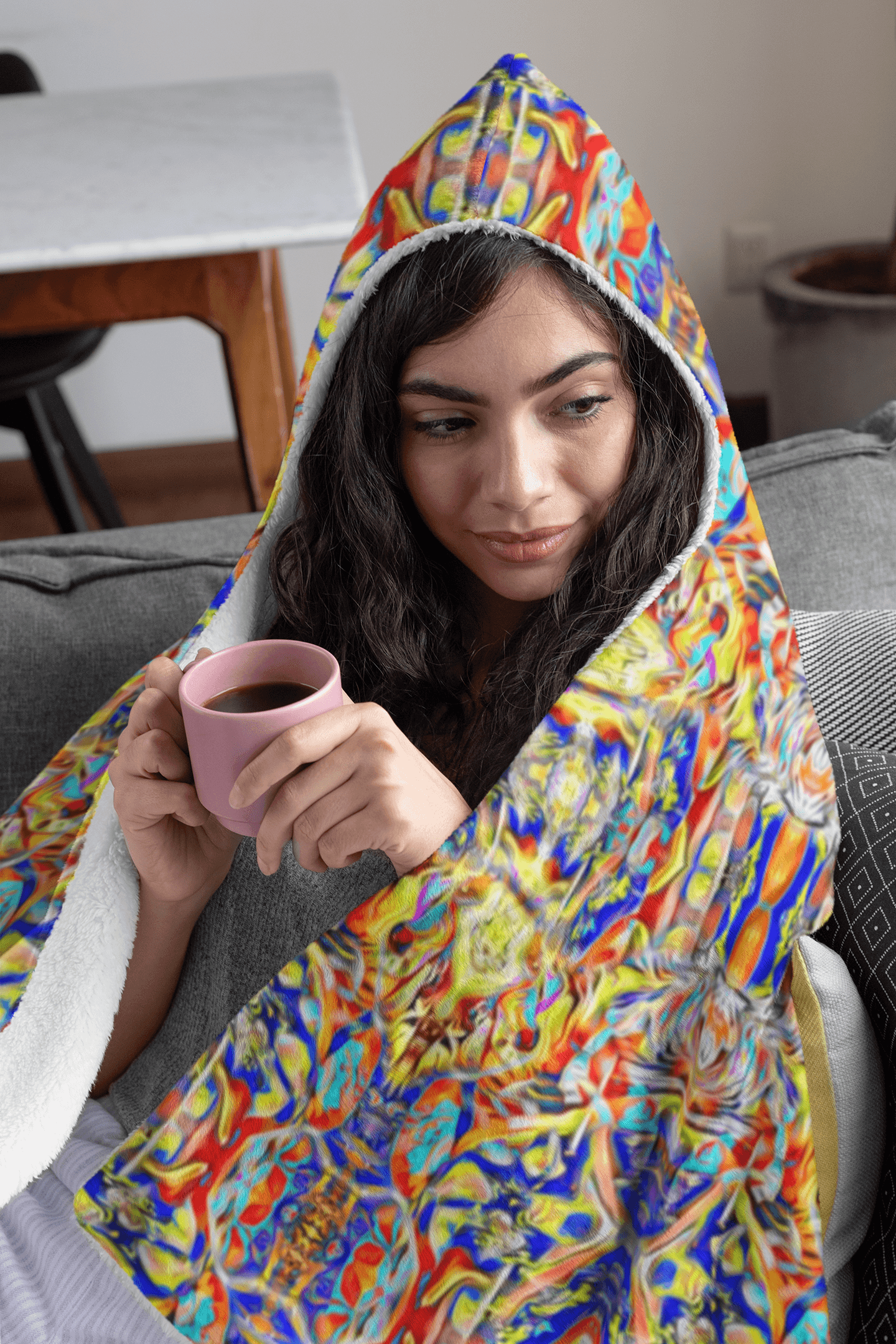 SOUL LOVE HOODED BLANKET | Plush, Premium Sherpa | Kids, Adult - Manifestie