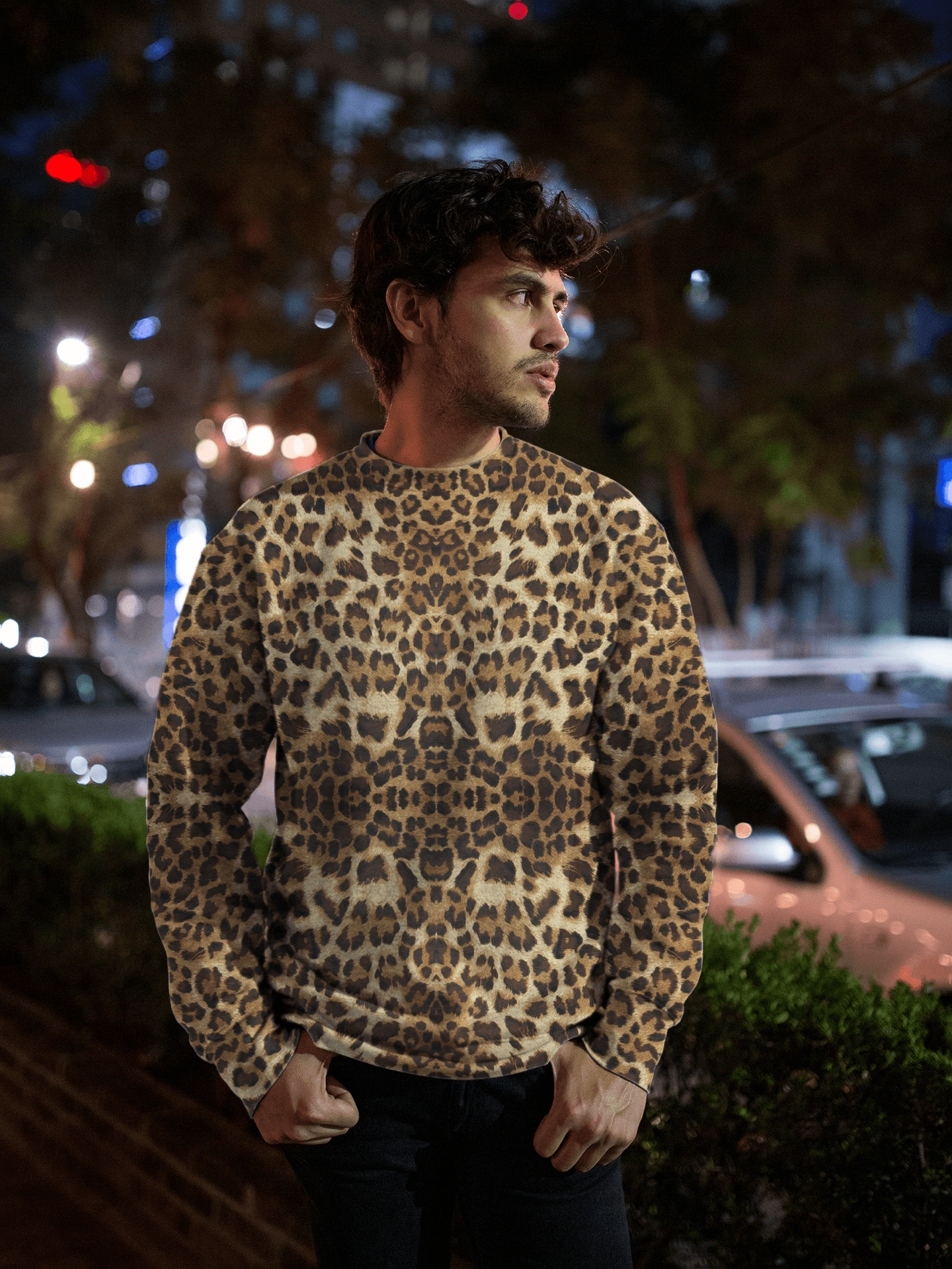 LEOPARD unisex PREMIUM SWEATSHIRT - Manifestie
