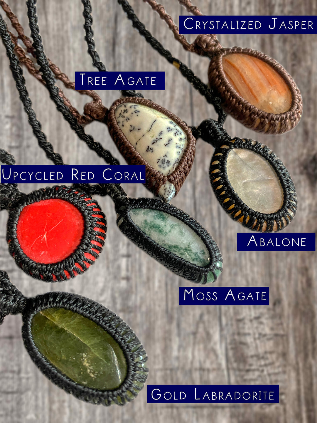 Assorted Semi Precious Stone Necklaces